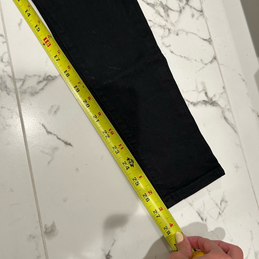 AEO super stretch x black distressed leggings | 2 - Picture 8 of 8